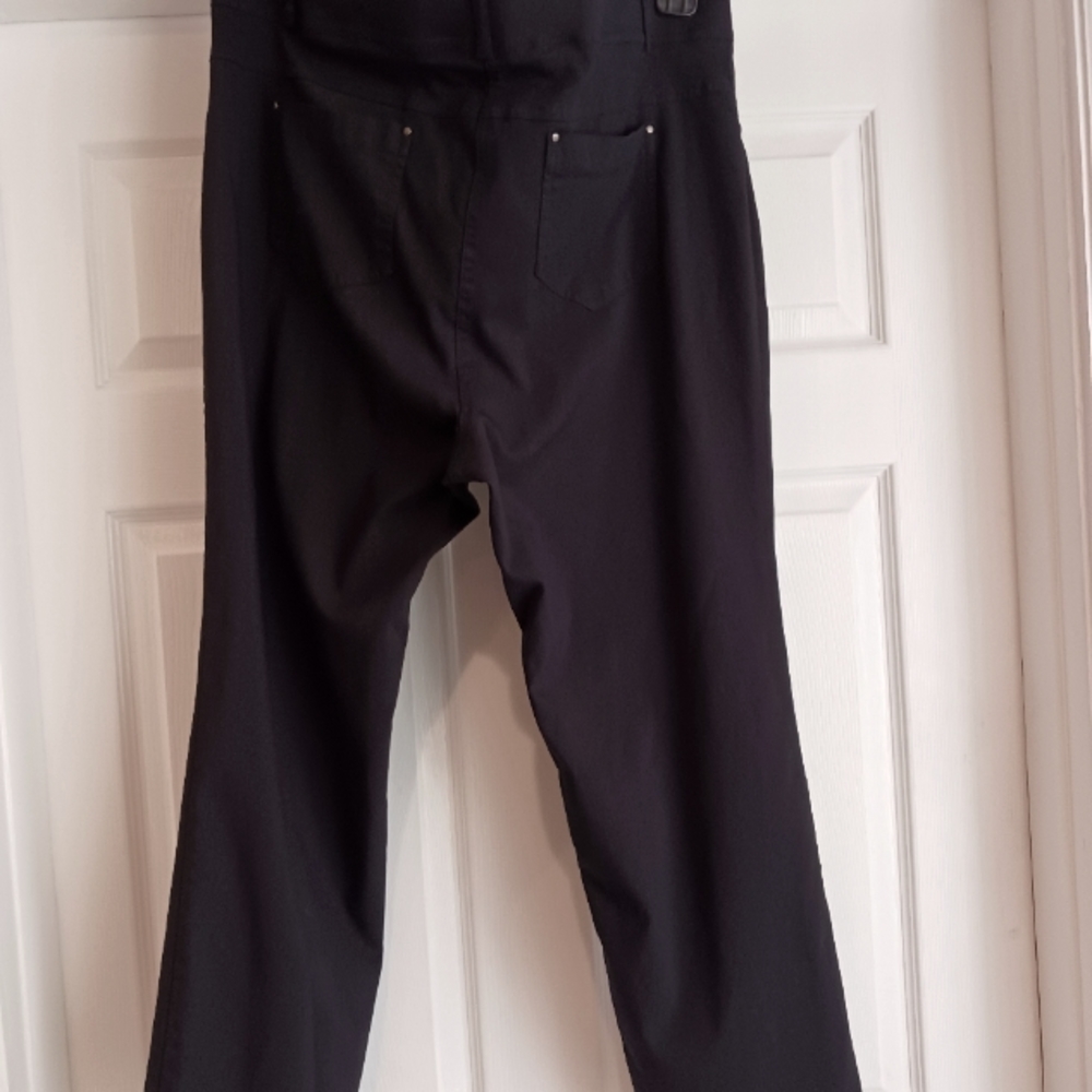 2X stretchy black pants 89th and Madison